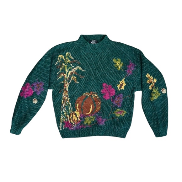 Woolrich Sweaters - Vintage Woolrich Embroidered Wool Blend Sweater | Size Medium